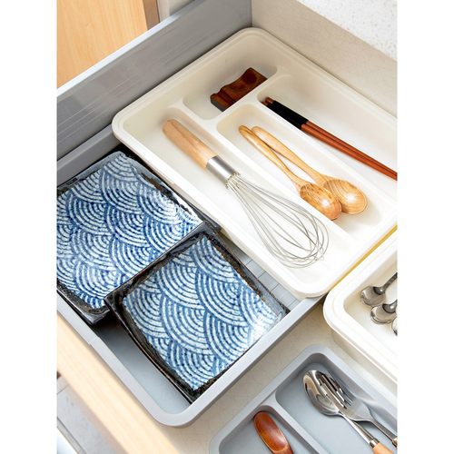 xyt抽屉分隔收纳盒塑料筷子勺子小盒子厨房桌面分格餐具整理盒