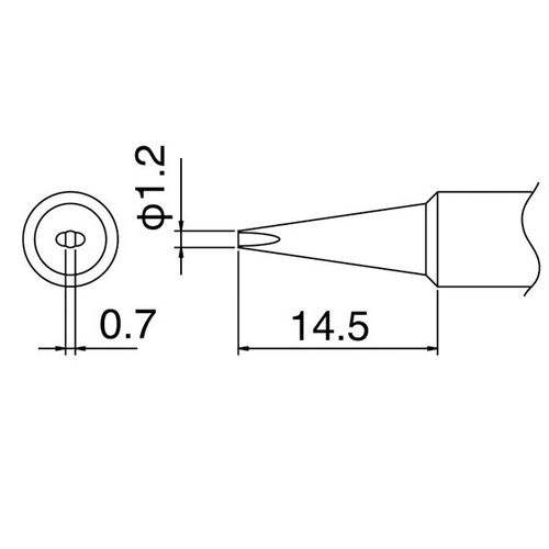 日本原装白光 T18-D12 烙铁咀 烙铁头 烙铁嘴