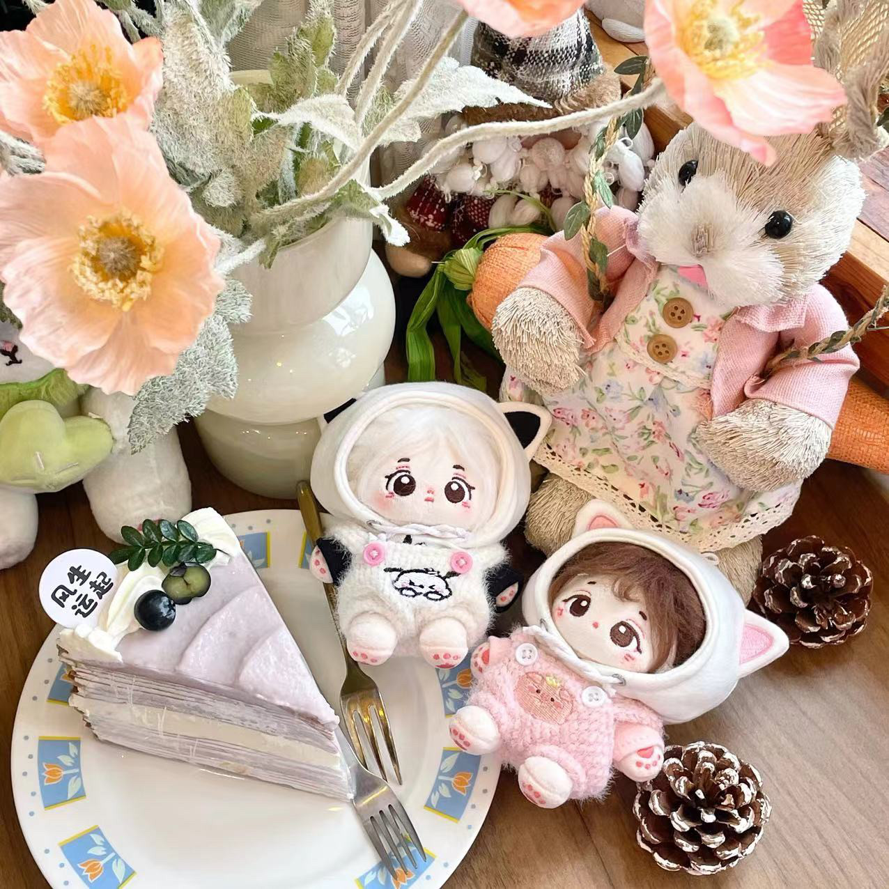 包邮10cm可爱棉花娃娃娃衣无属性卫衣毛绒绒背带裤 胖胖体可穿,模玩/动漫/周边/娃圈三坑/桌游,棉花娃娃/毛绒玩具娃衣,淘宝优惠券,粉丝福利购,淘宝优惠卷