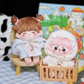 10cm无属性Titi 包邮 樱桃派正常体棉花娃娃现货玩偶正常体祼娃