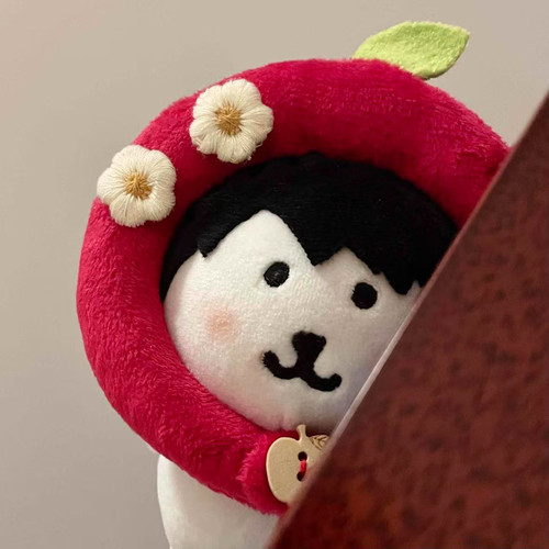 原创自嘲熊娃衣10cm棉花娃衣卡通自嘲熊苹果头套娃衣子超兄娃衣