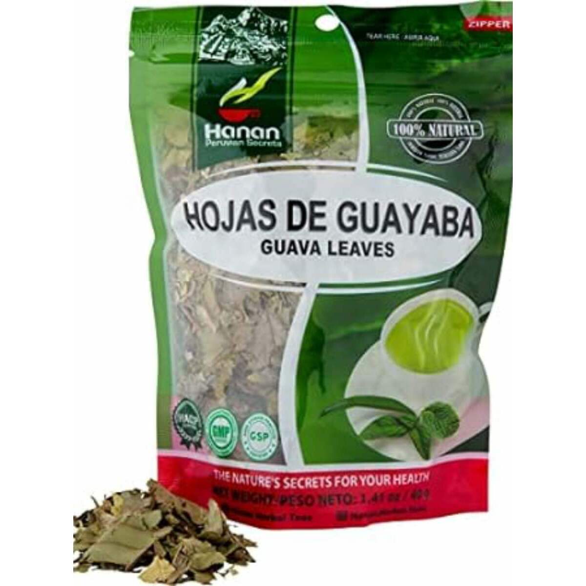 Hanan Guayaba Loose Leaf Herbal Tea 1.4oz (Guava Leaves 4