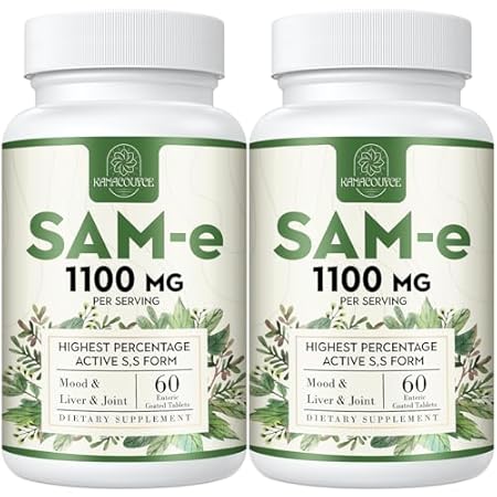 1100mg SAM-e (S-Adenosyl-L-Methionine)， SAM e Supplement