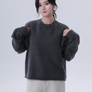 ease the label【牦牛绒圆领毛衣】保暖显瘦简约百搭套头质感针织