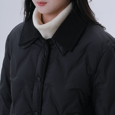 短款轻薄休闲百搭翻领羽绒外套