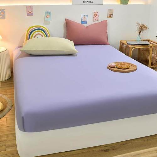 mono color sheet bedsheet bed linen spread cotton bed cover
