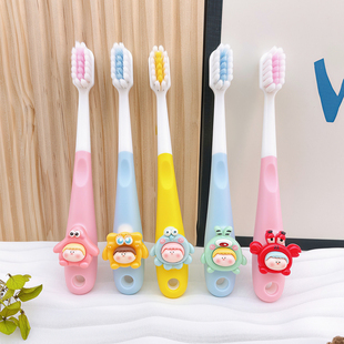 海绵宝宝儿童牙刷2-6-12岁小孩派大星章鱼哥换牙期乳牙软毛护龈齿