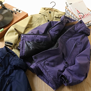 男童连帽棉服冬季新款儿童云绒防寒服中大童冬款保暖棉衣外套