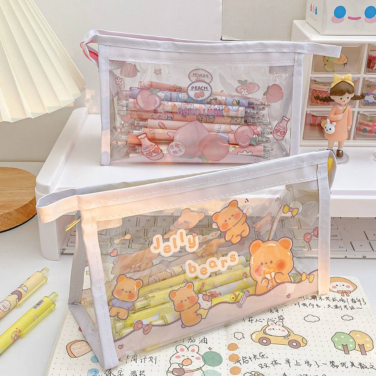 笔文具袋笔袋创意网红女孩版初中生2022年新款流行中小学生女生款