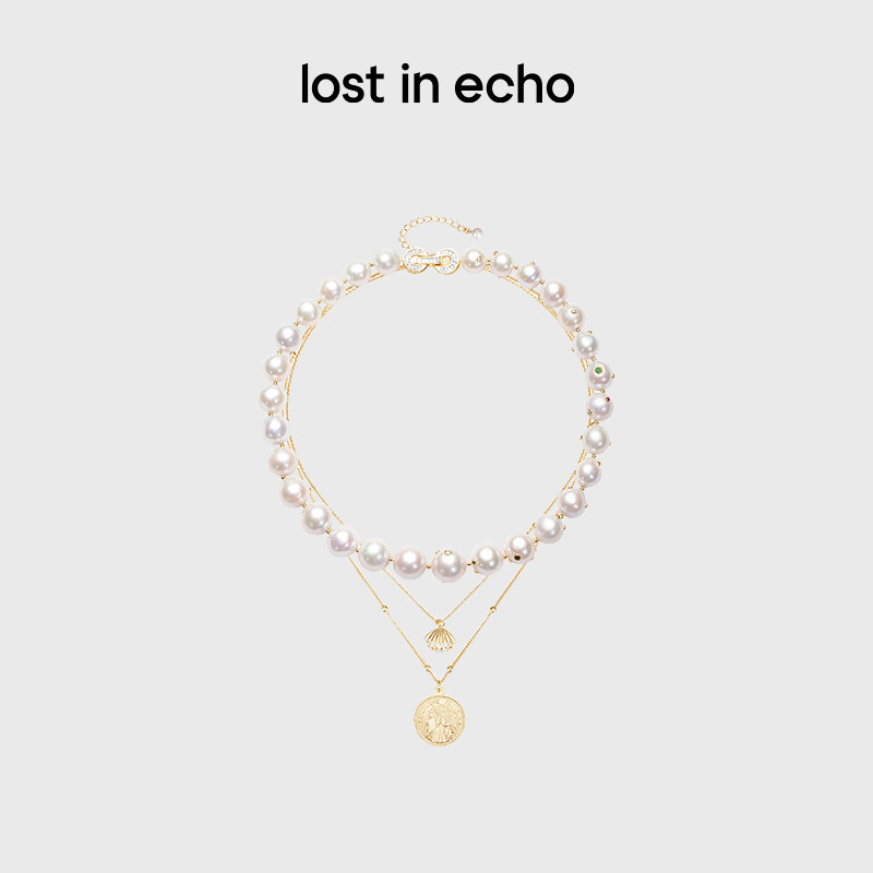 【蜜蜂惊喜社】lost in echo原创天然巴洛克珍珠项链饰品