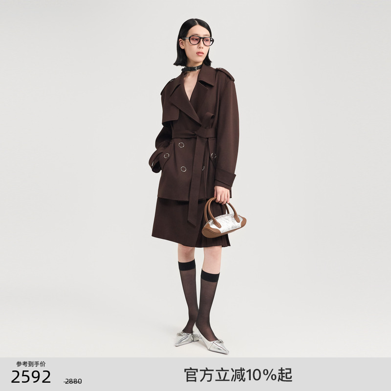 lostinecho中长款风衣外套女