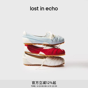 lost 红色超轻软薄底运动芭蕾舞鞋 浅口单鞋 echo新款 刘雯同款