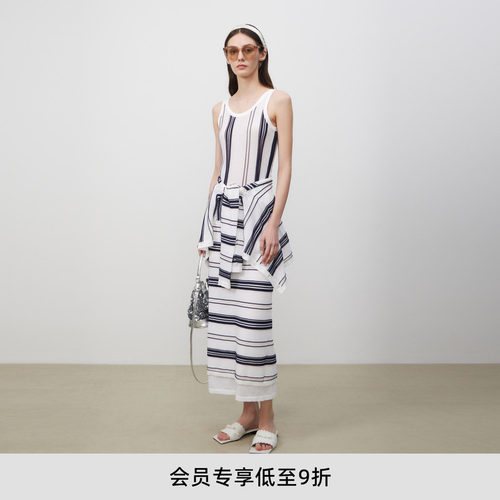 lostinecho条纹长袖针织套装