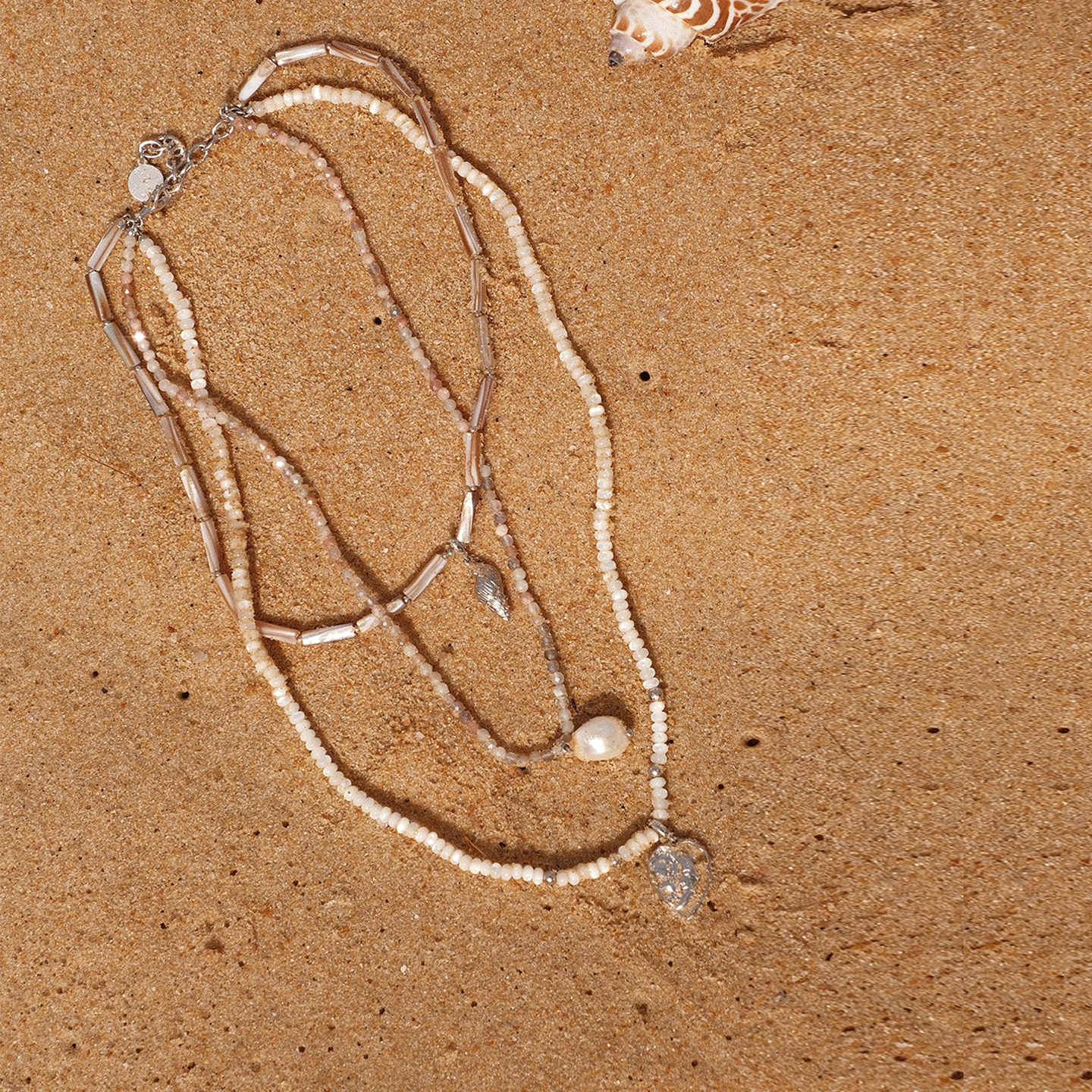 王楚然同款lost in echo手工复古金币度假多层叠戴长项链