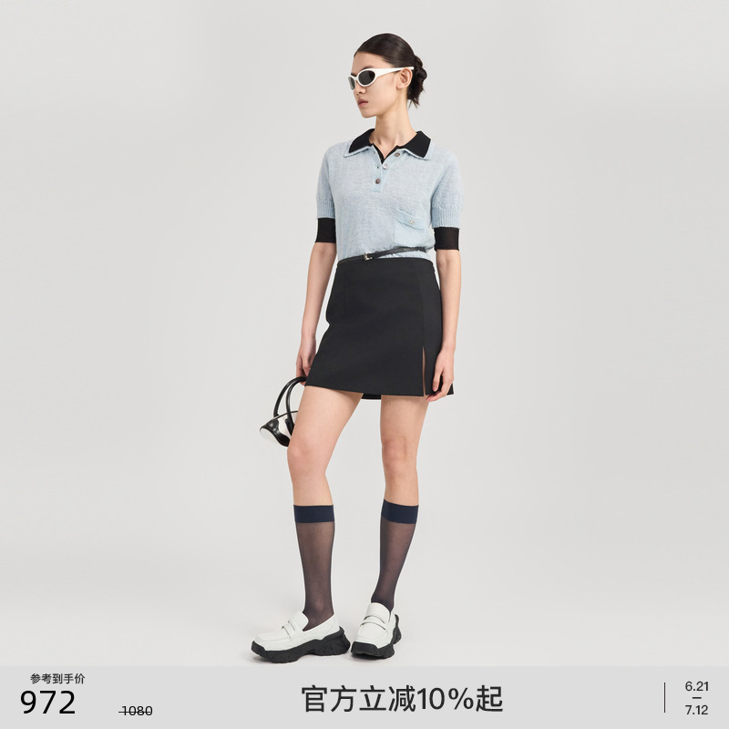 lostinecho轻薄短袖针织衫