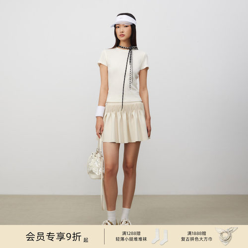 lostinecho经典拷边圆领T恤