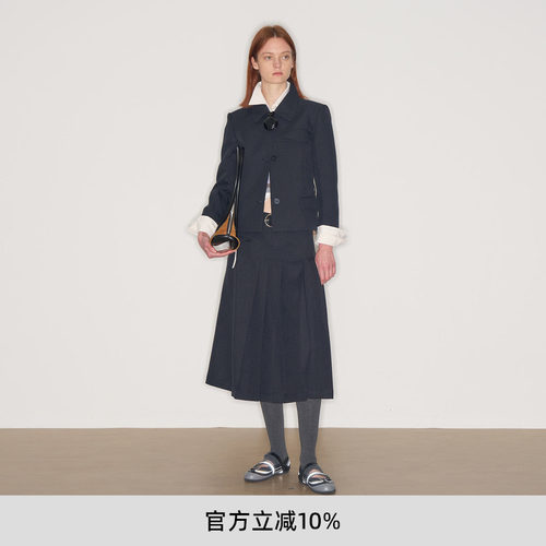 lostinecho收腰西装半身裙套装