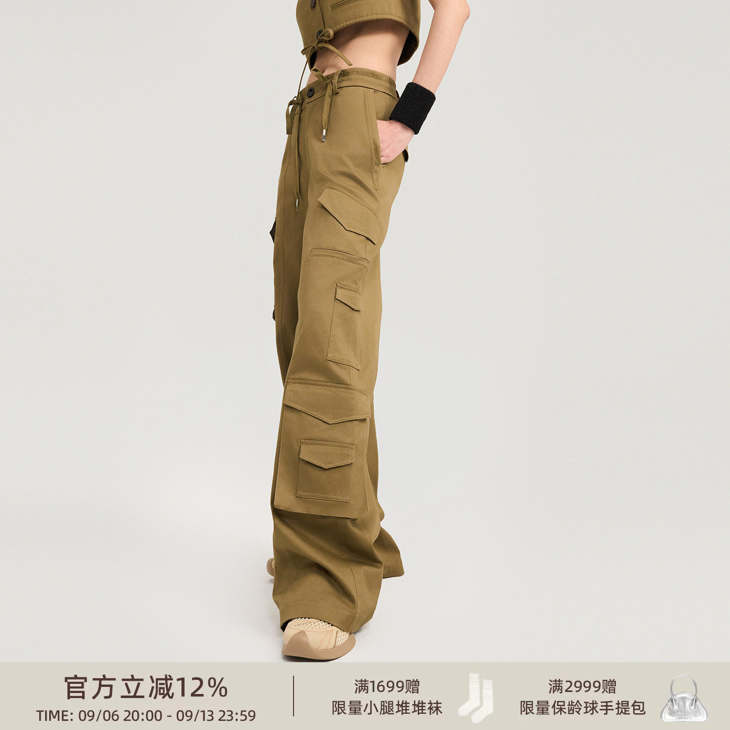lostinecho巴恩风直筒工装裤图片