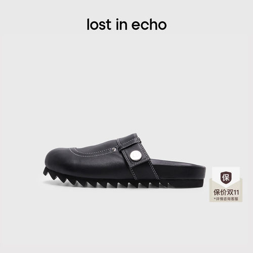 lostinecho口袋羊皮包头勃肯拖