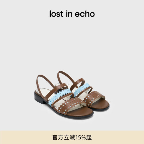 lostinecho布洛克多条带凉鞋