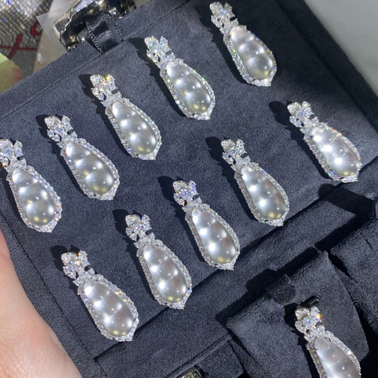 柏诗艾菲925纯银镀金中试富贵豆高冰吊坠礼物水沫玉髓玛瑙项链