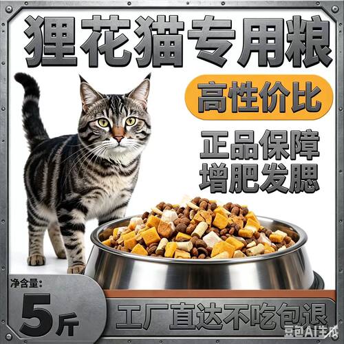 狸花猫专用全价猫粮10斤装5斤大包装家猫流浪猫大猫小猫大小通用