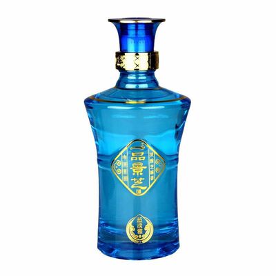 2015年景芝52度500ml*1瓶一品景芝蓝淡雅芝麻香型白酒礼品8年老酒