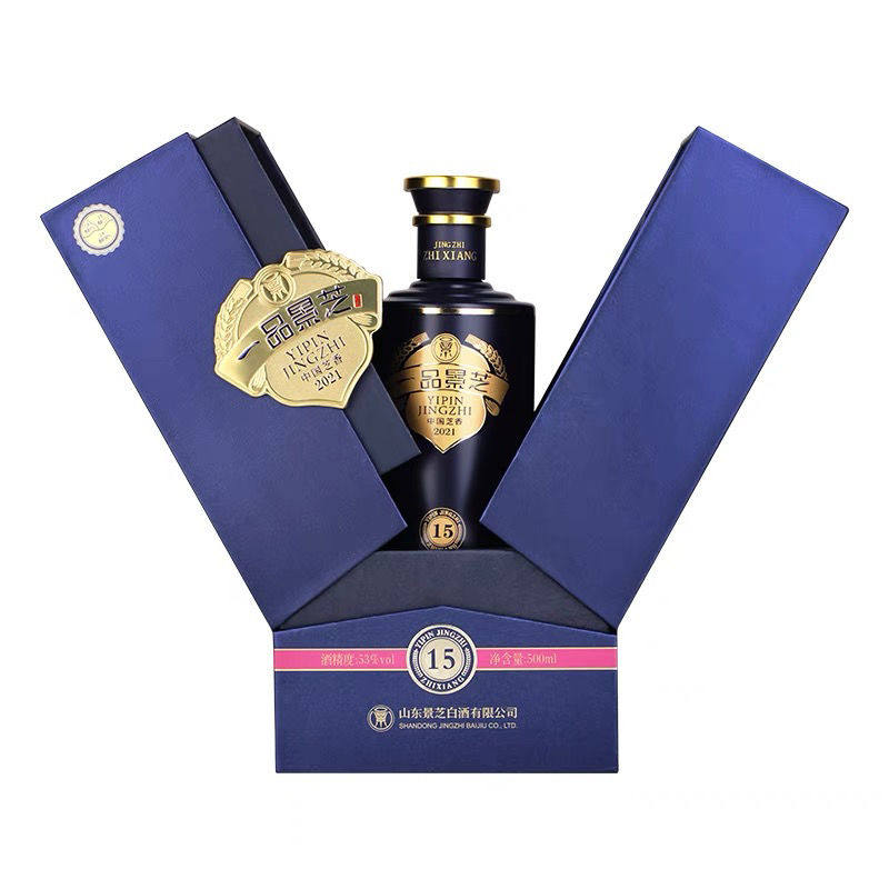 景芝酒53度500ml*1瓶一品景芝芝香15年芝麻香型白酒自饮节日礼品