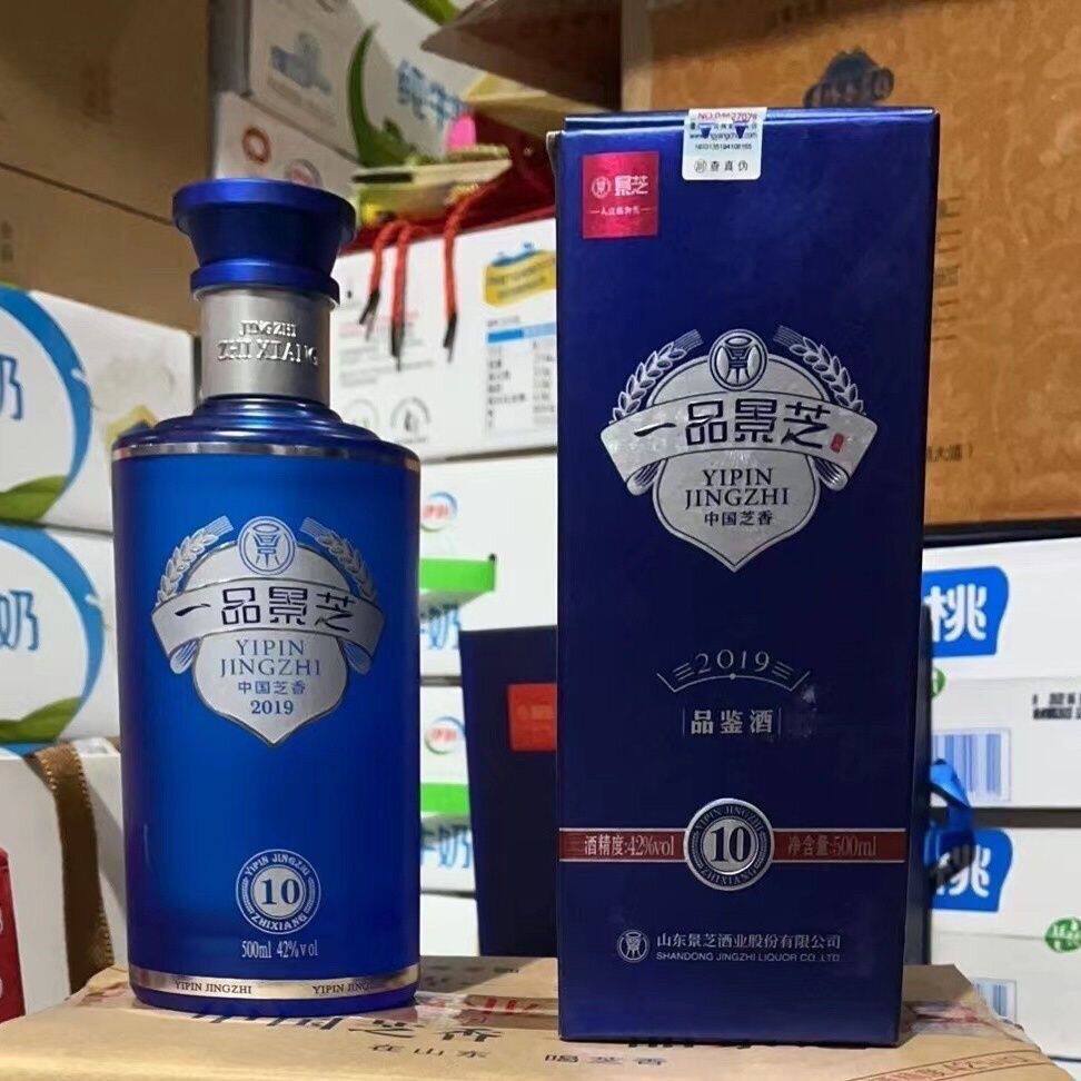 景芝42度500ml*1瓶一品景芝芝香10年品鉴芝麻香型白酒礼品2019年
