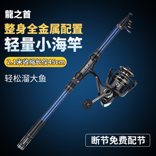 迷你小海竿抛竿超硬海钓远投竿