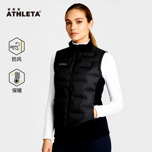 ATHLETA阿仕利塔女款羽绒马甲拼接背心鹅绒羽绒服运动休闲64003