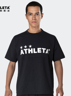 ATHLETA春夏运动休闲男短袖T恤圆领训练上衣儿童运动短袖 03384