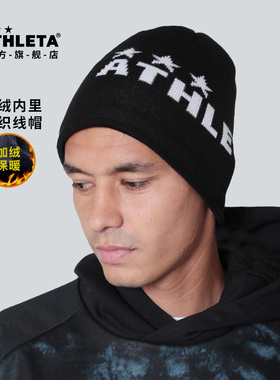 ATHLETA阿仕利塔加绒针织线帽成人运动保暖线帽儿童毛线帽子05278