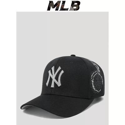 MLB帽子2025新款秋冬男女鸭舌帽