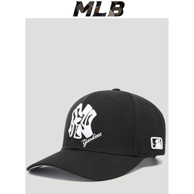 MLB棒球帽男女情侣秋冬鸭舌帽