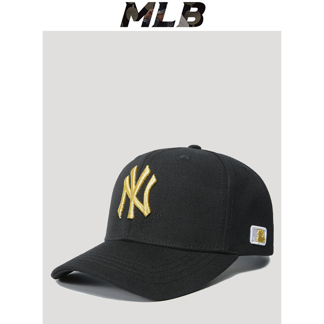 mlb棒球帽帽子春夏男女专柜正品NY洋基队金色标嘻哈帽潮牌鸭舌帽