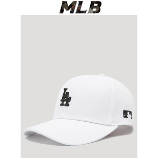 mlb帽子小标男女款秋冬la棒球帽镶钻白色2025新款专柜正品鸭舌帽