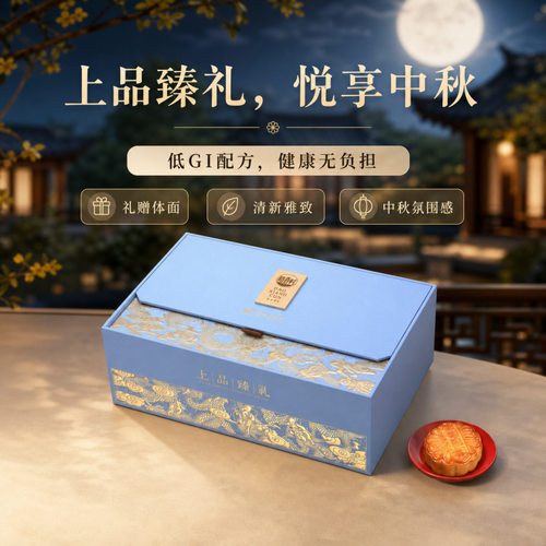 山姆超市稻香村【上品臻礼800g】传统五仁豆沙月饼中秋月饼礼盒送