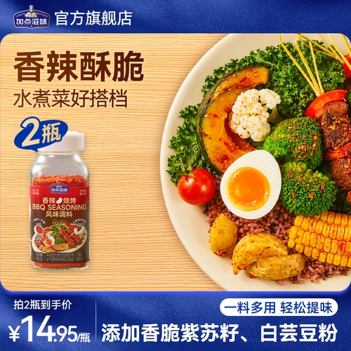 加点滋味烧烤调料香辣撒料烤肉串蘸料孜然辣椒粉面家用调味料90g