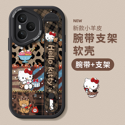 适用荣耀400手机壳腕带支架防摔