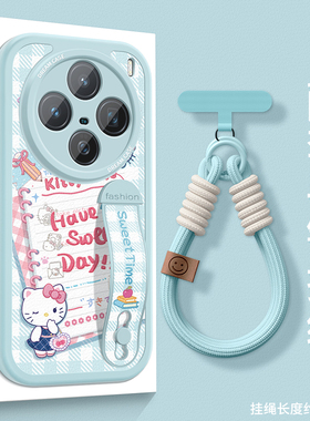 适用vivox200s手机壳腕带x100pro保护套新款x200ultra防摔支架x90gt硅胶全包x80/70pr+便签猫咪x90pro+软外壳