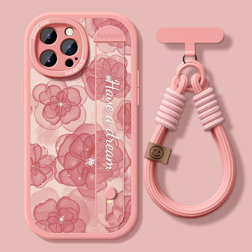 苹果系列腕带手机壳硅胶防摔支架