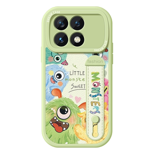 腕带适用红米k70至尊版手机壳女款redmi k70pro保护套新款红米k70e硅胶全包por支架防摔卡通高级感小怪兽外壳