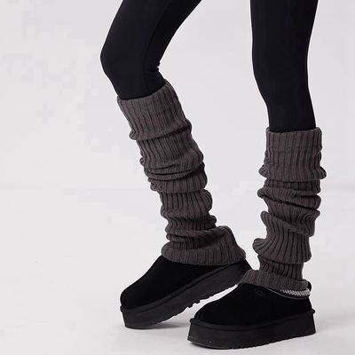 日本品质白色袜套女针织腿套2025秋冬新款保暖小腿袜加厚堆堆袜