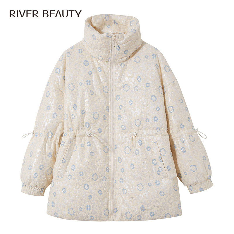 【柳哥优选】RB 女装冬季新款甜美风设计感印花羽绒服 RY21447869