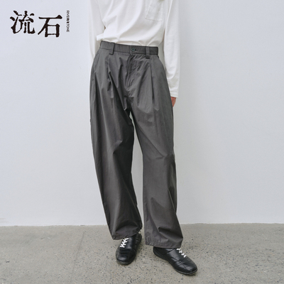 流石男装透气休闲百搭弯刀长裤