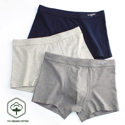 男士内裤中腰平角裤纯棉大码纯色