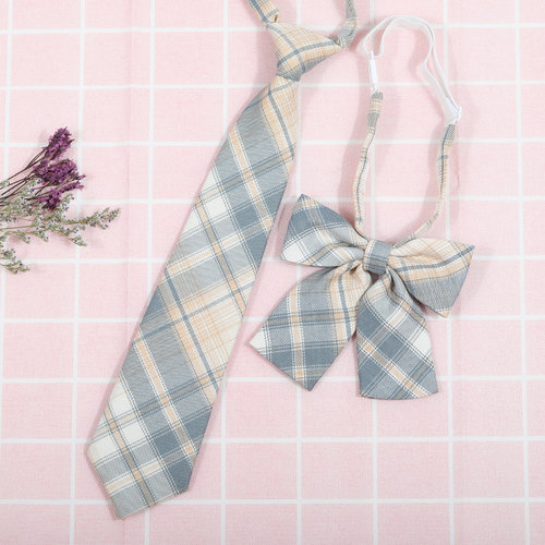 龙安豪色织涤丝韩版格纹领带包邮