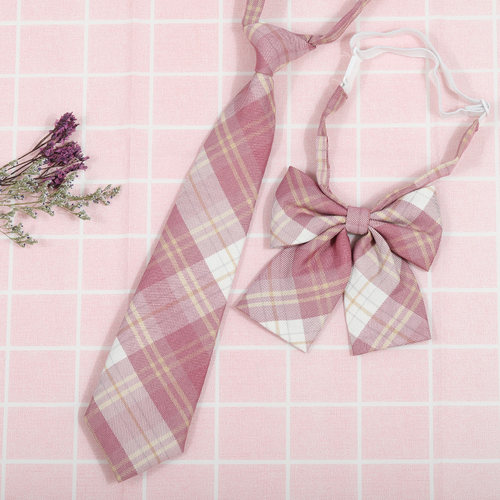 龙安豪色织涤丝韩版格纹领带包邮