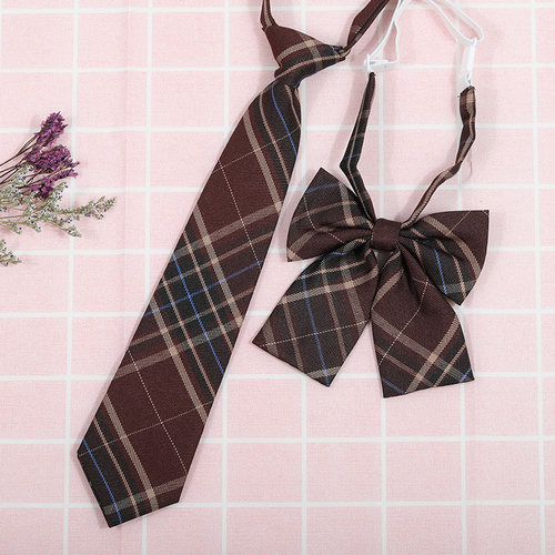 龙安豪色织涤丝韩版格纹领带包邮